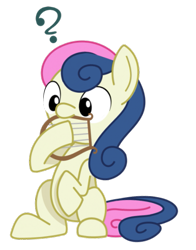 Size: 479x612 | Tagged: safe, artist:cuttycommando, character:bon bon, character:sweetie drops, species:earth pony, species:pony, adorabon, cute, female, filly, hooves, mare, simple background, sitting, solo, transparent background, vector