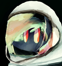 Size: 500x533 | Tagged: safe, artist:wisewatcher, oc, oc only, oc:cold snap, astronaut, simple background, solo, space suit