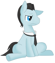 Size: 3934x4466 | Tagged: safe, artist:cleppyclep, character:bruce mane, species:earth pony, species:pony, male, necktie, simple background, solo, stallion