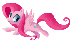 Size: 500x300 | Tagged: safe, artist:reuniclus, character:fluttershy, character:pinkie pie, species:pegasus, species:pony, female, recolor, simple background, solo, white background