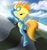 Size: 1333x1425 | Tagged: safe, artist:spitshy, character:spitfire, species:pegasus, species:pony, g4, aircraft, bedroom eyes, female, floppy ears, latex, latex suit, lidded eyes, looking at you, mare, plane, plot, profile, stupid sexy spitfire, wonderbolts uniform