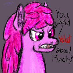 Size: 780x780 | Tagged: safe, artist:gallifreyanequine, character:berry punch, character:berryshine, character:ruby pinch, angry, rage, text