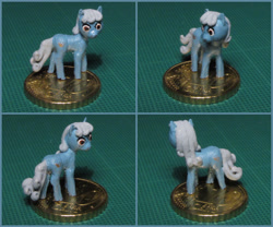 Size: 1200x1000 | Tagged: safe, artist:soobel, character:linky, character:shoeshine, species:earth pony, species:pony, coin, custom, female, photo, sculpture, solo, tiny, traditional art