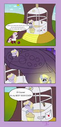 Size: 858x1771 | Tagged: safe, artist:gogglesparks, character:derpy hooves, character:dinky hooves, character:sweetie belle, species:pegasus, species:pony, clothing, comic, cute, equestria's best daughter, female, heartwarming, mare, socks
