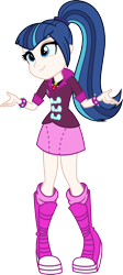 Size: 500x1119 | Tagged: safe, artist:alkonium, artist:claritea, character:shining armor, character:sonata dusk, my little pony:equestria girls, clothes swap, gleaming shield, palette swap, recolor, rule 63, shining sonata, shrug, simple background, transparent background