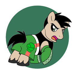 Size: 800x800 | Tagged: safe, artist:perfectpinkwater, little mac (punch out), mike tyson's punch-out, nintendo, ponified, punch out, simple background, solo, super smash bros., transparent background