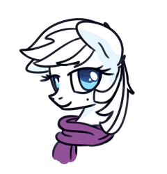 Size: 966x1008 | Tagged: safe, artist:chef j, character:double diamond, episode:the cutie map, g4, my little pony: friendship is magic, beauty mark, clothing, pretty, rule 63, scarf, slalom slopes, solo