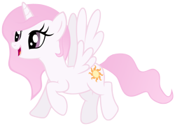 Size: 5353x3885 | Tagged: safe, artist:unfiltered-n, character:princess celestia, cute, cutelestia, pink-mane celestia, simple background, transparent background, vector, younger