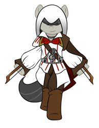 Size: 4000x5143 | Tagged: safe, artist:kloudmutt, artist:shelmo69, character:octavia melody, assassin's creed, female, solo