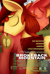 Size: 863x1280 | Tagged: source needed, useless source url, safe, artist:dcencia, character:big mcintosh, character:braeburn, species:earth pony, species:pony, ship:braemac, applecest, brokeback mountain, gay, incest, male, shipping, stallion