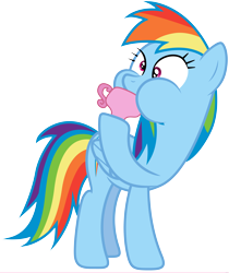 Size: 5962x7098 | Tagged: safe, artist:stillfire, character:rainbow dash, absurd resolution, aweeg*, female, simple background, solo, teacup, transparent background, vector