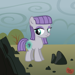 Size: 1385x1388 | Tagged: safe, artist:pony-paint, character:maud pie, cutiespark, female, filly, rock farm, show accurate, solo, wrong cutie mark
