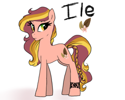 Size: 800x640 | Tagged: safe, artist:h0mi3, oc, oc only, oc:ile, parent:braeburn, parent:marble pie, parents:braeble, braided tail, crack shipping, offspring, solo, tattoo, tribal tattoo