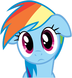 Size: 1616x1742 | Tagged: safe, artist:jp, derpibooru original, character:rainbow dash, episode:daring don't, g4, my little pony: friendship is magic, .svg available, cute, dashabetes, female, floppy ears, looking at you, simple background, solo, svg, transparent background, vector