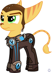 Size: 3220x4508 | Tagged: safe, artist:ratchethun, ponified, ratchet, ratchet and clank, simple background, solo, transparent background, vector