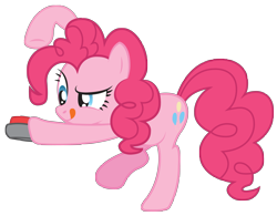 Size: 5000x3897 | Tagged: safe, artist:birthofthepheonix, character:pinkie pie, button, simple background, transparent background, vector