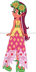 Size: 1521x3000 | Tagged: safe, artist:crimsumic, character:gloriosa daisy, equestria girls:legend of everfree, g4, my little pony: equestria girls, my little pony:equestria girls, female, simple background, solo, transparent background