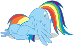 Size: 1233x778 | Tagged: safe, artist:jp, derpibooru original, character:rainbow dash, episode:the crystalling, g4, my little pony: friendship is magic, .svg available, covering eyes, female, simple background, solo, svg, transparent background, vector