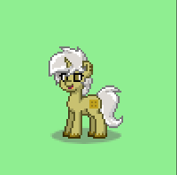 Size: 1194x1184 | Tagged: safe, artist:lyraalluse, oc, oc only, oc:waffles, pony town, original character do not steal, waffle pony