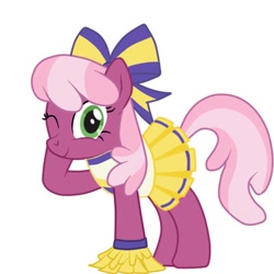 Size: 512x512 | Tagged: safe, artist:lion-grey, character:cheerilee, episode:the cart before the ponies, g4, my little pony: friendship is magic, cheerileeder, cheerleader, female, solo