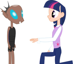 Size: 3000x2647 | Tagged: safe, artist:michaelsety, character:thorax, character:twilight sparkle, species:changeling, species:human, episode:the times they are a changeling, g4, my little pony: friendship is magic, anatomically incorrect, humanized, nightmare fuel, simple background, transparent background