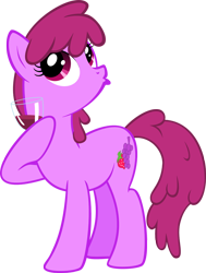 Size: 702x927 | Tagged: safe, artist:choedan-kal, character:berry punch, character:berryshine, dexterous hooves, drink, duckface, simple background, transparent background, vector, wine, wine tasting