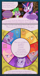 Size: 860x1600 | Tagged: safe, artist:magicandmysterygal, character:applejack, character:fluttershy, character:pinkie pie, character:rainbow dash, character:rarity, character:spike, character:twilight sparkle, comic:long night wild night, comic, elements of harmony, mane six