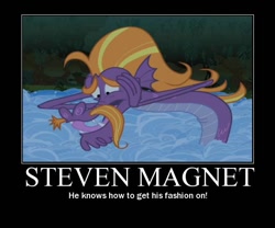 Size: 600x500 | Tagged: safe, artist:lyraalluse, edit, edited screencap, screencap, character:steven magnet, episode:friendship is magic, g4, my little pony: friendship is magic, humor, image macro, male, meme, motivational poster, solo