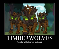 Size: 600x500 | Tagged: safe, artist:lyraalluse, edit, edited screencap, screencap, episode:spike at your service, g4, my little pony: friendship is magic, humor, image macro, meme, motivational poster, pun, timber wolf