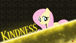 Size: 1920x1080 | Tagged: safe, artist:anxet, artist:mentalsuicide1, part of a set, character:fluttershy, species:pegasus, species:pony, female, mare, signature, smiling, solo, vector, wallpaper