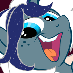 Size: 894x894 | Tagged: safe, artist:anightlypony, oc, oc only, nightly, reaction image, smeel, solo