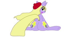 Size: 4096x2160 | Tagged: safe, artist:cleverderpy, oc, oc only, oc:cleveryuki, species:pony, species:unicorn, absurd resolution, female, looking at you, looking back, plot, prone, solo, splits, sploot