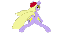Size: 4096x2160 | Tagged: safe, artist:cleverderpy, oc, oc only, oc:cleveryuki, species:pony, species:unicorn, absurd resolution, female, looking at you, looking back, plot, prone, solo, splits, sploot
