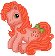 Size: 79x80 | Tagged: safe, artist:katcombs, base used, character:cherries jubilee, g1, female, pixel art, simple background, solo, transparent background