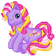 Size: 79x80 | Tagged: safe, artist:katcombs, base used, character:triple treat, g3, female, pixel art, simple background, solo, transparent background