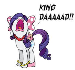 Size: 1231x1147 | Tagged: safe, artist:zharkaer, character:rarity, species:pony, species:unicorn, bow, clothing, cosplay, costume, dialogue, female, floppy ears, hair bow, jewelry, koopalings, kootie pie koopa, lipstick, necklace, nintendo, nose in the air, open mouth, screaming, shell, shoes, simple background, solo, super mario bros., super mario world, tabitha st. germain, the adventures of super mario bros. 3, transparent background, uvula, voice actor joke, wendy o. koopa, whining, yelling