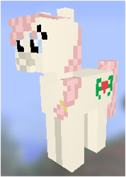 Size: 184x259 | Tagged: safe, artist:minus, oc, oc only, oc:hope blossoms, species:earth pony, species:pony, adult, color, colt quest, cutie mark, downloadable, female, mare, mine little pony, minecraft, ponytail, skin, solo