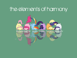 Size: 1600x1200 | Tagged: safe, artist:cappydarn, character:applejack, character:fluttershy, character:pinkie pie, character:rainbow dash, character:rarity, character:twilight sparkle, :3, chubby, cute, elements of harmony, flop, simple background, text
