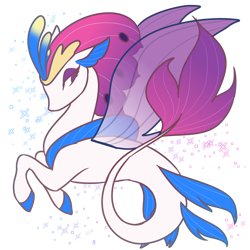 Size: 2400x2400 | Tagged: safe, artist:draikinator, character:queen novo, species:seapony (g4), my little pony: the movie (2017), female, simple background, solo, transparent background