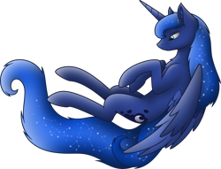 Size: 4000x3056 | Tagged: safe, artist:starlessnight22, character:princess luna, species:alicorn, species:pony, female, galaxy mane, simple background, solo, transparent background, vector