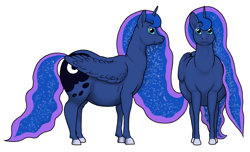 Size: 1286x784 | Tagged: safe, artist:soobel, character:princess luna, species:alicorn, species:pony, fat, female, mare, princess moonpig, simple background, solo