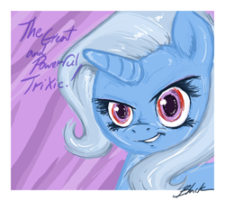 Size: 674x600 | Tagged: safe, artist:caycowa, character:trixie, species:pony, species:unicorn, female, mare, solo