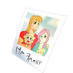 Size: 4000x4000 | Tagged: safe, artist:kaleysia, character:big mcintosh, character:fluttershy, oc, oc:cellini, oc:crispin, parent:big macintosh, parent:fluttershy, parents:fluttermac, species:human, ship:fluttermac, baby, family photo, female, humanized, humanized oc, male, offspring, photo, polaroid, shipping, simple background, straight, tooth gap, transparent background