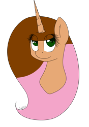 Size: 715x1023 | Tagged: safe, artist:kawurin, oc, oc only, oc:caramel drop, species:pony, species:unicorn, bust, female, mare, portrait, simple background, solo, transparent background