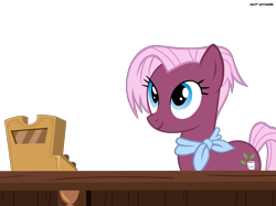 Size: 10853x8128 | Tagged: safe, artist:mandash1996, character:jasmine leaf, species:earth pony, species:pony, episode:discordant harmony, g4, my little pony: friendship is magic, absurd resolution, background pony, cash register, clothing, female, mare, simple background, solo, transparent background, vector