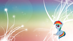 Size: 1920x1080 | Tagged: safe, artist:capt-nemo, artist:unfiltered-n, edit, character:rainbow dash, species:pony, abstract background, female, filly, filly rainbow dash, solo, wallpaper, wallpaper edit, windswept mane, younger