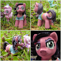 Size: 1300x1300 | Tagged: safe, artist:soobel, character:diamond tiara, character:spoiled rich, parent:diamond tiara, species:pony, blindbag size, cute, figurine, polymer clay, sculpture, spoiled cute, spoiled milk, traditional art