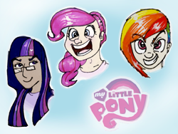 Size: 1024x768 | Tagged: safe, artist:ehherinn, character:pinkie pie, character:rainbow dash, character:twilight sparkle, glasses, humanized