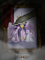 Size: 1500x2000 | Tagged: safe, artist:evil-rick, character:twilight sparkle, character:twilight sparkle (alicorn), species:alicorn, species:pony, comic:lauren's legacy, bedsheet ghost, blanket, clothing, costume, ghost costume, grimdark series, grotesque series, halloween, halloween costume, holiday, photo