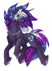 Size: 2616x3585 | Tagged: safe, artist:taiga-blackfield, oc, oc only, oc:nexus, species:pony, species:unicorn, commission, hoof polish, looking at you, male, simple background, smiling, solo, stallion, transparent background